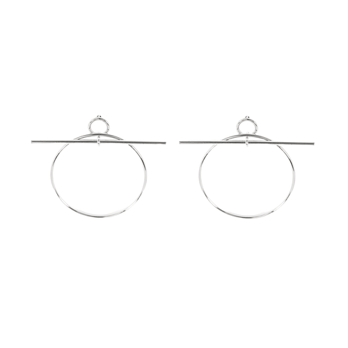 Boucles d'oreilles HERMES- Loop - Moyen Modèle - Paire de Boucles d'oreilles en argent 58 Facettes DV22646-2
