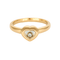 CHOPARD -  Happy diamonds - Bague coeur en or jaune et diamants