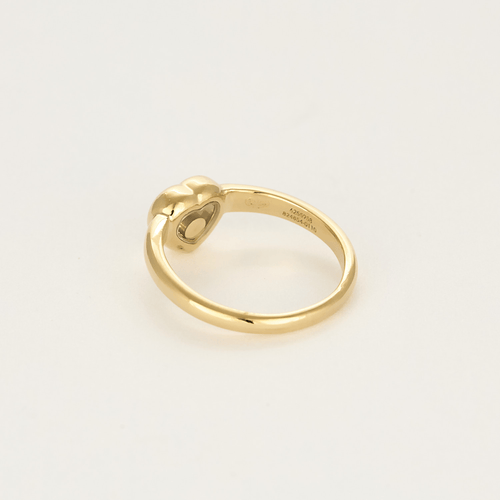 Bague 55 CHOPARD -  Happy diamonds - Bague coeur en or jaune et diamants 58 Facettes DV21885-4