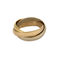 Bague 52 CARTIER- MUST - Trinity - Bague trois anneaux en or de trois couleurs. 58 Facettes DDV17546-2