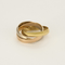 Bague 52 CARTIER- MUST - Trinity - Bague trois anneaux en or de trois couleurs. 58 Facettes DDV17546-2