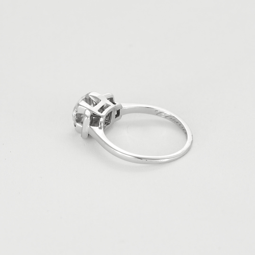 Bague 47 Bague solitaire en Platine et diamants 58 Facettes DV21565-2-47-2
