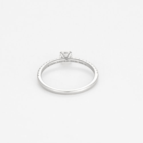 Bague 52 CARTIER - Bague Solitaire Etincelle en platine et diamant 0.30 carat 58 Facettes DV22248-1