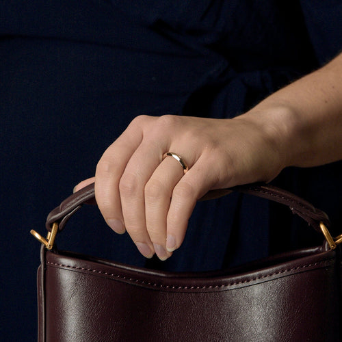 Bague 53 POMELLATO - Milano - Alliance en or rose facettée 58 Facettes DV0421-4