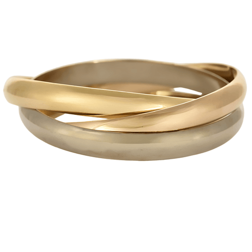 Pulsera CARTIER - Trinity - Extra Grande - Pulsera tres anillos tres oros 58 Facettes DV20803-1