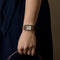Montre HERMÈS - CAP CODE - Montre en acier à boitier rectangulaire et à mouvement quartz 58 Facettes DV17926-7
