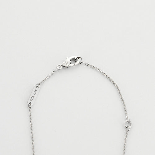 Van Cleef & Arpels -Vintage Alhambra - Collier en or gris et calcédoine 58 Facettes DV0830-28