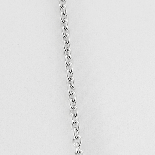 Necklace in gray gold and diamonds