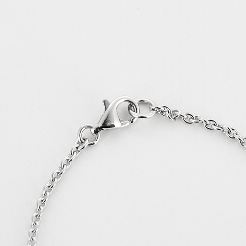 Necklace in gray gold and diamonds