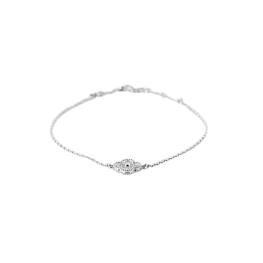 Van Cleef & Arpels- Sweet Alhambra -White gold and diamond bracelet