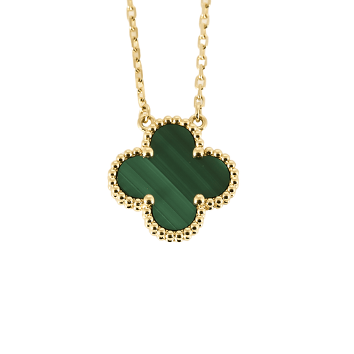 Van Cleef & Arpels - Vintage Alhambra - Necklace in yellow gold and malachite