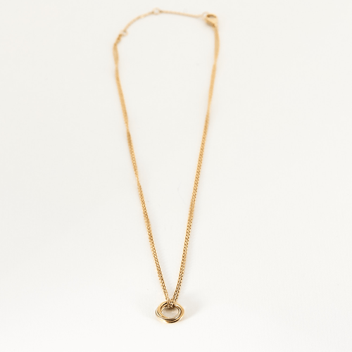 Cartier - Trinity - Mini Modelo - Colar em ouro de três cores
