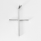 Pendente "Cruz" em ouro branco e diamantes
