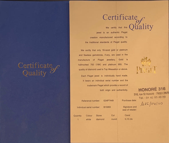 Bague 49 Piaget - "Possession" - Bague en or gris et diamants 58 Facettes DV20192-1