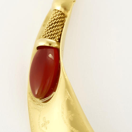 Hermes - Collezione Mopti - Importante collana in oro giallo e corniola.