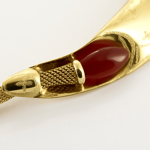 Hermes - Collezione Mopti - Importante collana in oro giallo e corniola.