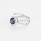 Ring i 14K vitguld, safir och diamanter