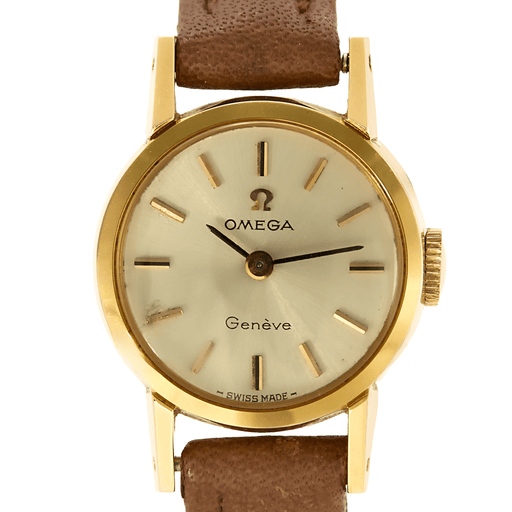 OMEGA - Genève Lady Vintage - Dameklokke i stål og gullforgylt