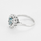 Bague 54 Bague en or blanc, aigue-marine et diamants 58 Facettes DV22061-1