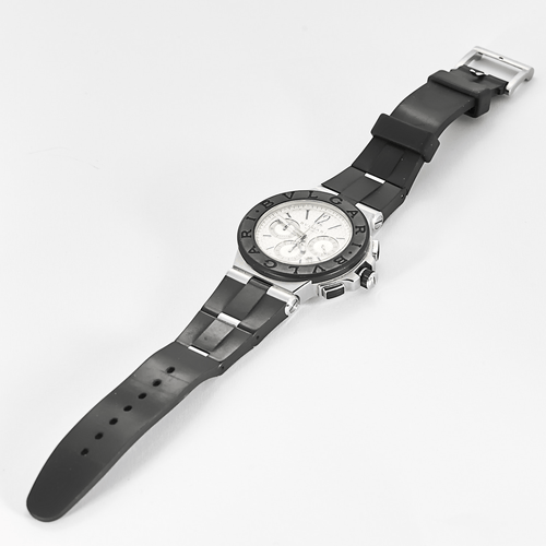 BULGARI - Diagono - 钢制和橡胶手表