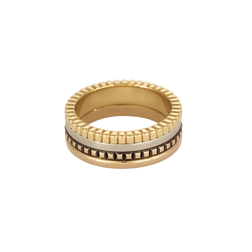Boucheron - Quatre Classico - Anello pvd marrone e oro di tre colori