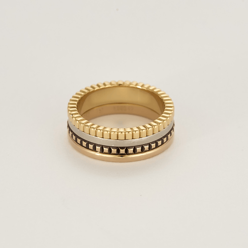 Boucheron - Quatre Classico - Anello pvd marrone e oro di tre colori