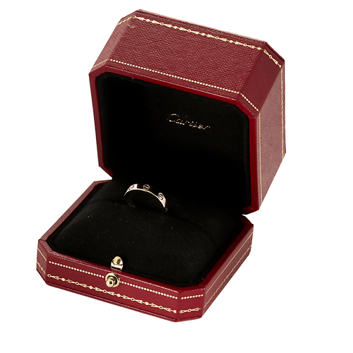 CARTIER - LOVE - 戒指 结婚戒指 白金与钻石