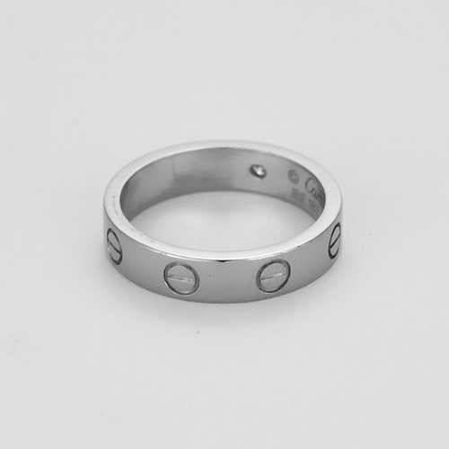 CARTIER - LOVE - 戒指 结婚戒指 白金与钻石