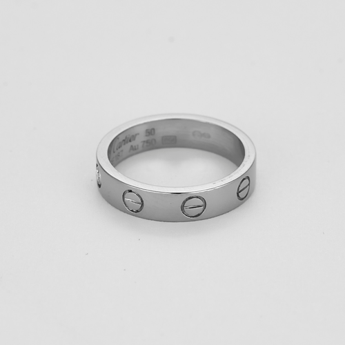 CARTIER - LOVE - 戒指 结婚戒指 白金与钻石