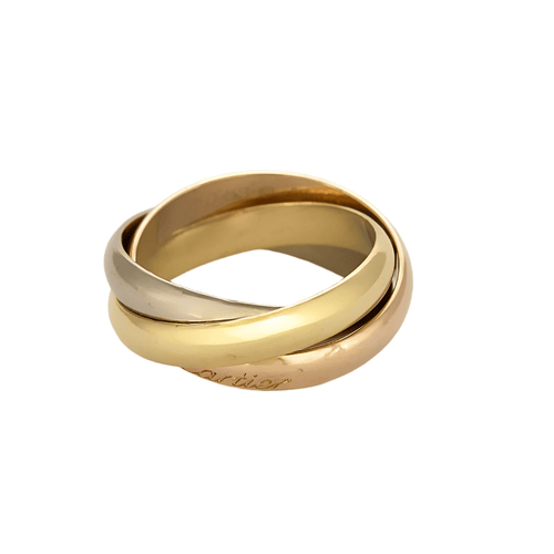 Cartier - Trinity 经典款 - 三色金三环戒指