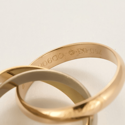 Cartier - Trinity 经典款 - 三色金三环戒指