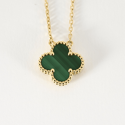 Collier Van Cleef & Arpels - Vintage Alhambra - Collier en or jaune et malachite 58 Facettes DV0830-29
