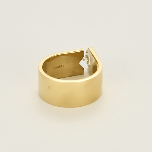 NIESSING - Sormus Solitaire keltakultaa ja timantti