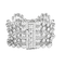 Bracelet ruban en or gris et diamants
