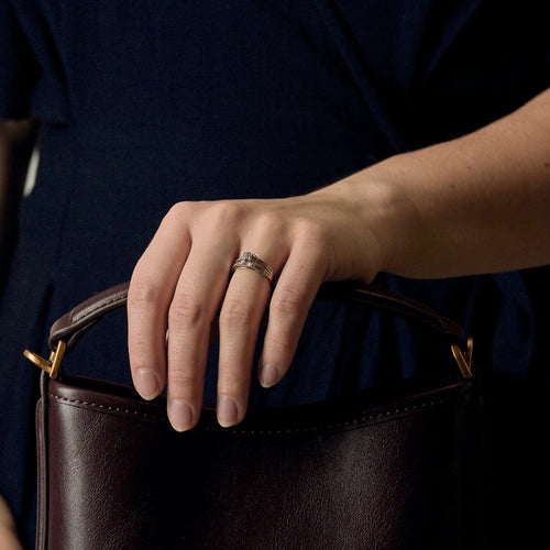 Bague 48 Mauboussin - Chance of love n°1 - Bague en or gris et diamants 58 Facettes DV21146-1