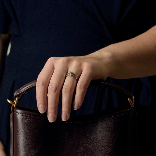 Bague 48 Mauboussin - Chance of love n°1 - Bague en or gris et diamants 58 Facettes DV21146-1