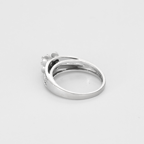Bague 48 Mauboussin - Chance of love n°1 - Bague en or gris et diamants 58 Facettes DV21146-1