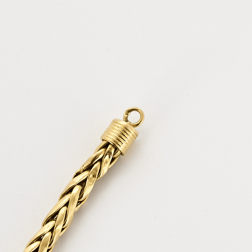 Bağlantı palmiyeli sarı altın bilezik