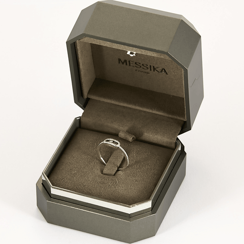 MESSIKA - Пръстен с паве Move Uno от бяло злато и диаманти