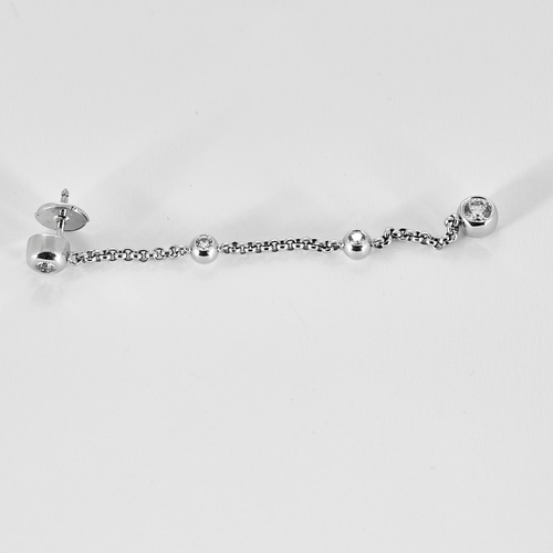 CHOPARD - White gold and diamond earrings