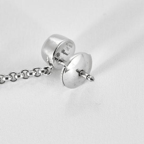 CHOPARD - White gold and diamond earrings