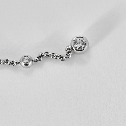 CHOPARD - White gold and diamond earrings