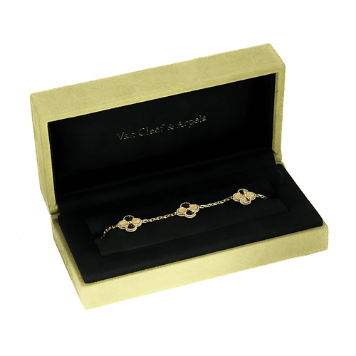 Van Cleef & Arpels - Bracciale Vintage Alhambra 5 motivi in oro giallo