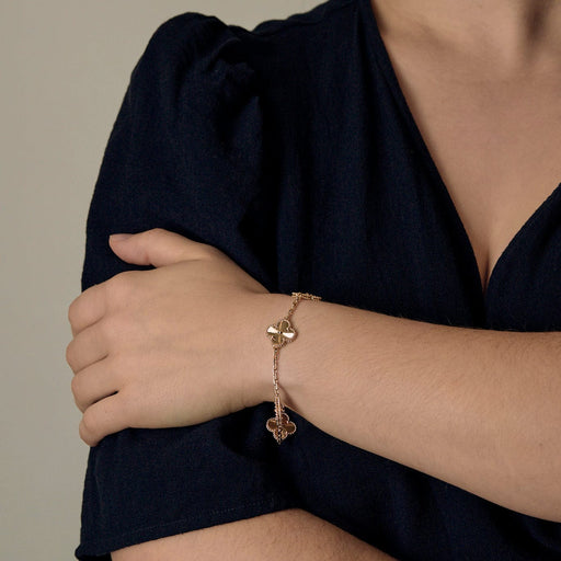 Van Cleef & Arpels - Armbånd Vintage Alhambra 5 motiver i gult guld