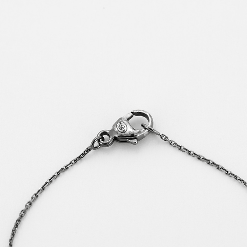 STONE PARIS - Náhrdelník z šedého zlata a černěného zlata