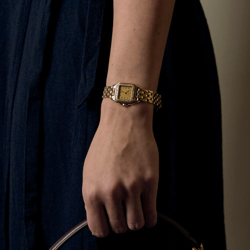 Montre Cartier Montre Panthere en or jaune et diamants 58 Facettes DV23181-1