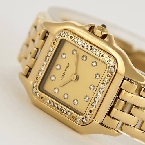 Montre Cartier Montre Panthere en or jaune et diamants 58 Facettes DV23181-1