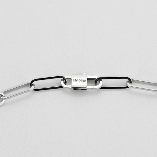 Dinh Van Collana Menottes R10 in oro bianco e diamanti