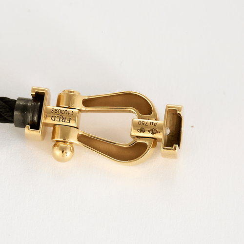Bracelet FRED - Force 10 - Grand modèle - Bracelet en or rose et nylon noir 58 Facettes DV24433-1