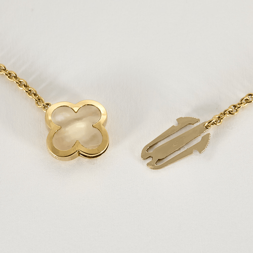 Van Cleef & Arpels - Pure Alhambra - Halsband i gult guld och pärlemor